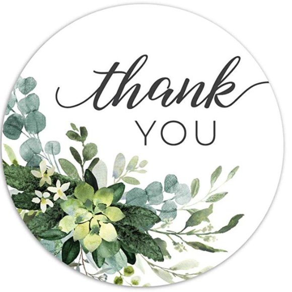 Thank you Stickers, Greenery Floral - Picture 2 of 8